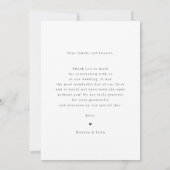 Klassiek Oud Geld Script Zwart Wit Foto Bruiloft Bedankkaart (Achterkant)