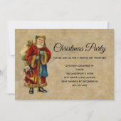 Klassiek Oud-Hollandse Kerstman Kerstfeest Kaart (Voorkant)