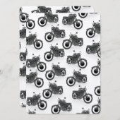 klassiek oud motorfietspatroon (Voorkant / Achterkant)