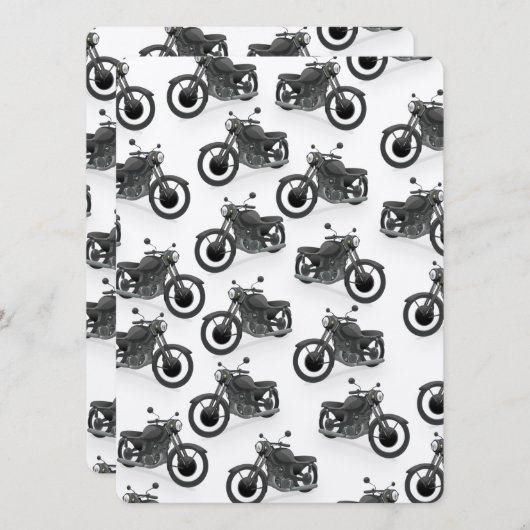 klassiek oud motorfietspatroon (Voorkant / Achterkant)