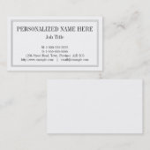 Klassiek, ouderwets Visitekaartje (Voorkant / Achterkant)