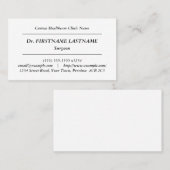 Klassiek, ouderwets Visitekaartje (Voorkant / Achterkant)