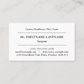 Klassiek, ouderwets Visitekaartje (Voorkant)