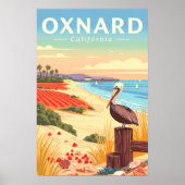 Klassiek Oxnard Californië Poster (Voorkant)