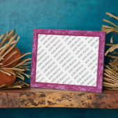 Klassiek Paars Lijst Voeg fotoplak toe Fotoplaat (Zijkant)