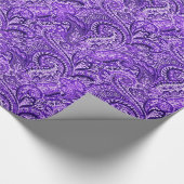 Klassiek Paars paislestpapier Cadeaupapier (Hoek)