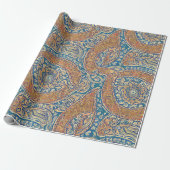 Klassiek paisley Elegance inpakpapier (Uitgerold)