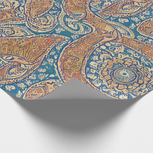 Klassiek paisley Elegance inpakpapier (Hoek)