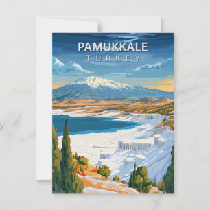 Klassiek Pamukkale Turkije Reizen Briefkaart