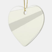 Klassiek papieren vliegtuig keramisch ornament (Links)