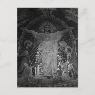 Klassiek Parijs Hoofd mozaïek Heilig Hart jesus Briefkaart