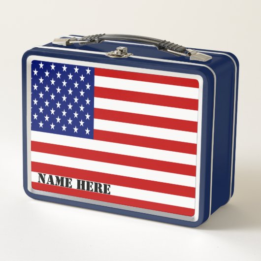 Klassiek patriottisch Amerikaans vlagmonogram (Voorkant)