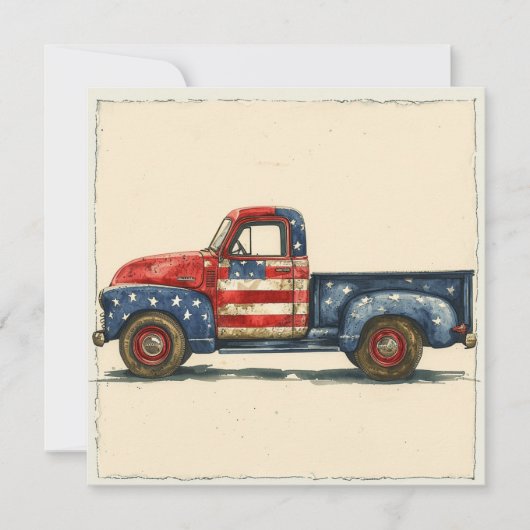 Klassiek patriottisme:  glorie feestdagenkaart (Voorkant)