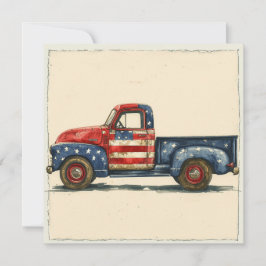 Klassiek patriottisme: glorie feestdagenkaart