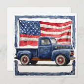 Klassiek patriottisme:  glorie feestdagenkaart (Voorkant / Achterkant)