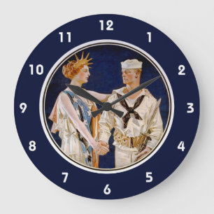 Klassiek Patriottisme, Lady Liberty met zeeman van Grote Klok