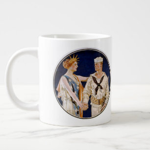 Klassiek Patriottisme, Lady Liberty met zeeman van Grote Koffiekop
