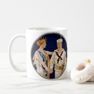 Klassiek patriottisme, Lady Liberty met zeeman van Koffiemok