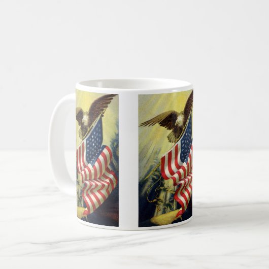 Klassiek Patriottisme, Patriottische Adelaar Ameri Koffiemok (Voorkant links)