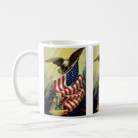 Klassiek Patriottisme, Patriottische Adelaar Ameri Koffiemok (Links)