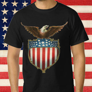 Klassiek Patriottisme, Trots Adelaar boven de Amer T-shirt