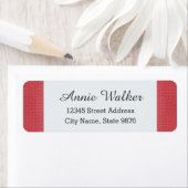 Klassiek patroon - Crimson Red - Aangepast Etiket (Insitu)