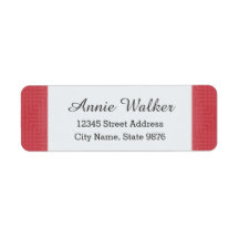 Klassiek patroon - Crimson Red - Aangepast