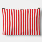 Klassiek patroon met rode en witte verticale strep etui (Achterkant)