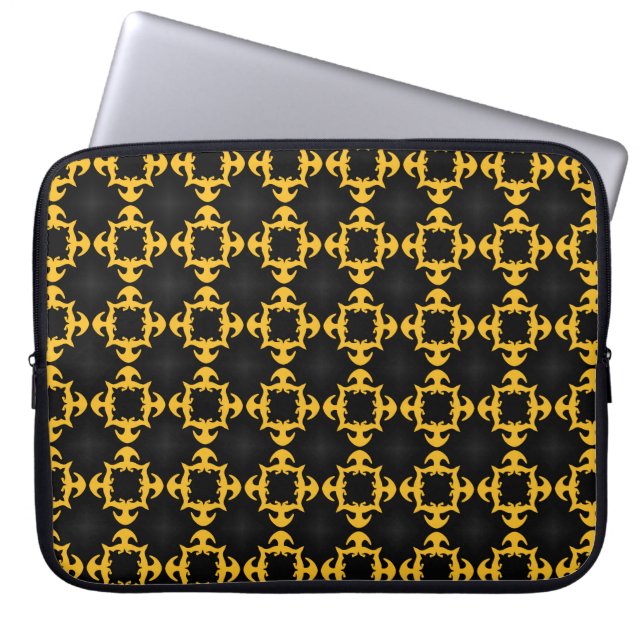 Klassiek  patroon. Ontwerpelementen luxe, S Laptop Sleeve (Voorkant)