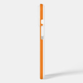 Klassiek patroon van oranje en witte verticale str Case-Mate iPhone case (Achterkant / Links)
