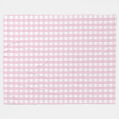 Klassiek patroon van roze en witte gingham fleece deken (Voorkant (Horizontaal))