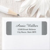 Klassiek patroon - Zilver - het Adres van de Terug Etiket (Insitu)