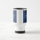 Klassiek pensioen golf thema blauw wit reisbeker (Center)