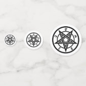 Klassiek pentagram symbool confetti (Voorkanten)