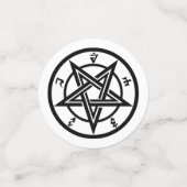 Klassiek pentagram symbool confetti (Kleine voorkant)