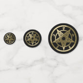 Klassiek pentagramsymbool confetti (Voorkanten)