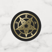 Klassiek pentagramsymbool confetti (Kleine voorkant)