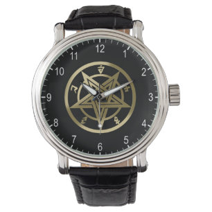 Klassiek pentagramsymbool horloge