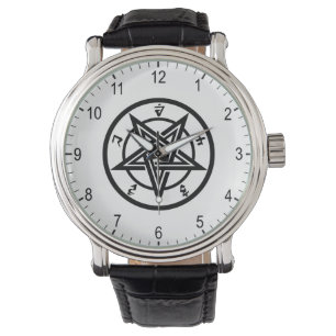 Klassiek pentagramsymbool horloge