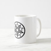 Klassiek pentagramsymbool koffiemok (Voorkant rechts)