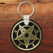 Klassiek pentagramsymbool sleutelhanger (Voorkant)