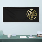 Klassiek pentagramsymbool spandoek (Beurs)