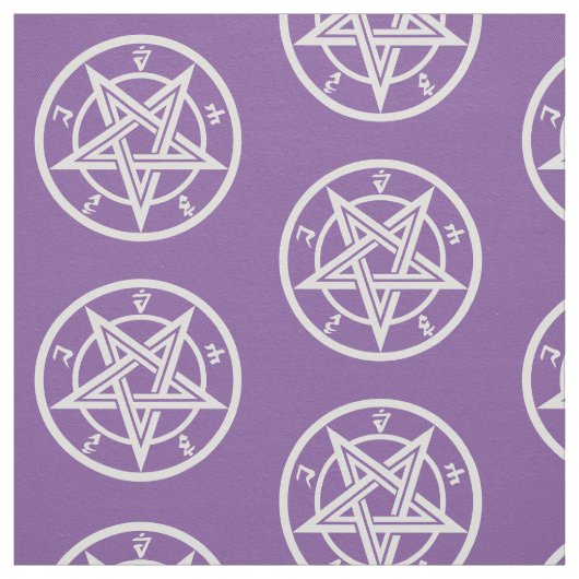 Klassiek pentagramsymbool stof (Swatch)