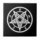 Klassiek pentagramsymbool tegeltje (Voorkant)