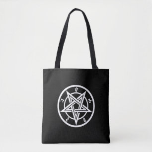 Klassiek pentagramsymbool tote bag