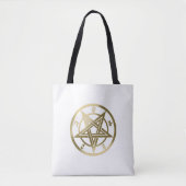 Klassiek pentagramsymbool tote bag (Voorkant)
