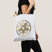 Klassiek pentagramsymbool tote bag (Dichtbij)