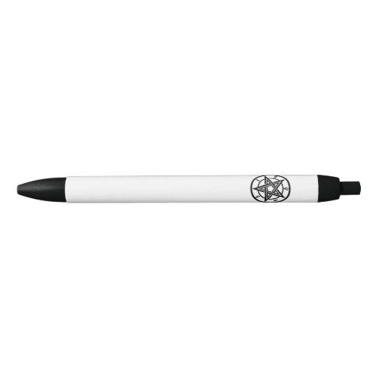 Klassiek pentagramsymbool zwarte inkt pen (Voorkant)