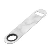 Klassiek Persoonlijk Bruidsjonker Monogram en Naam Speed Flessenopener (Achterkant Gekanteld)