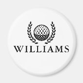 Klassiek Persoonlijk Naam Monogram Magneet (Voorkant)